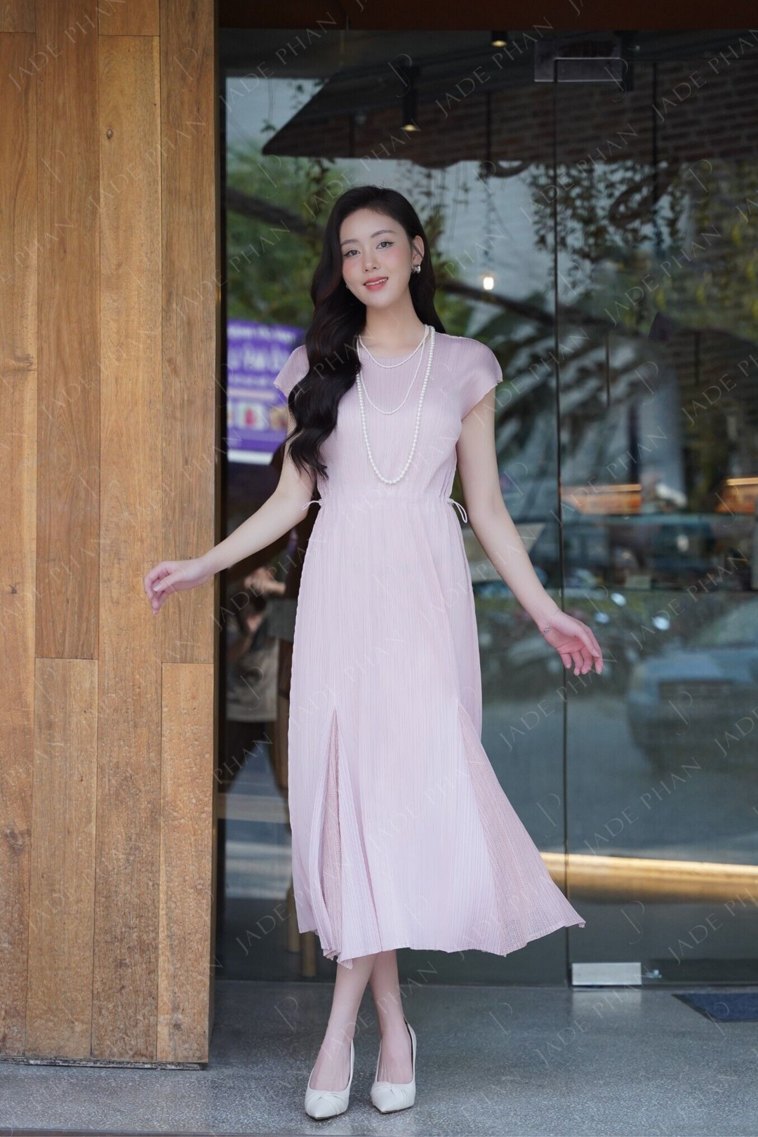 ADELE Pleated Dress - Váy Adele