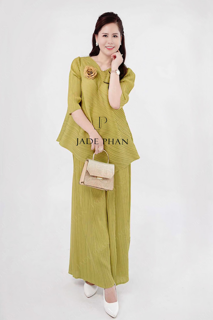 Set Gerda Top & Gerda Pants/ Gerda set Oliu