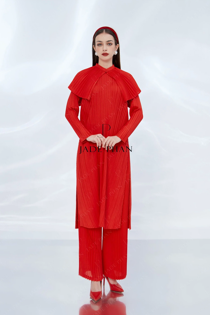SET AODAI Pleated - Áo dài