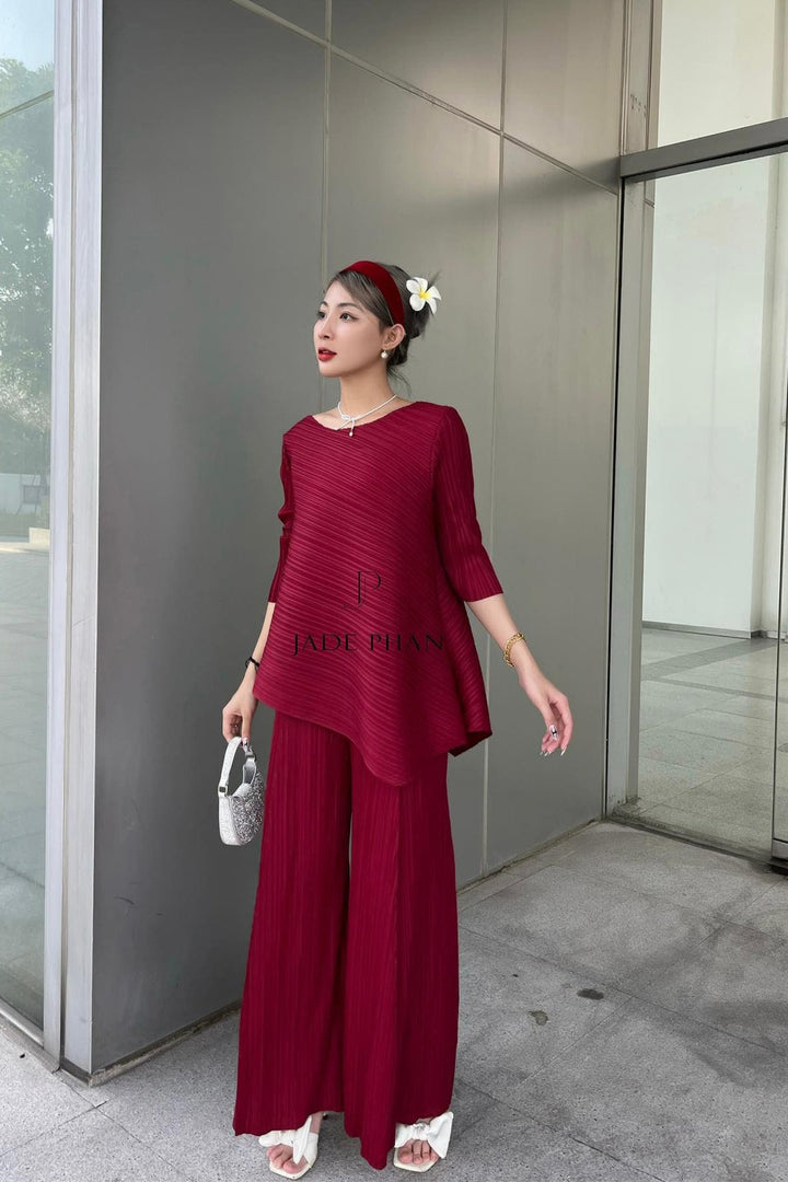 Set Gerda Top & Gerda Bottom/ Gerda Set Đỏ đô