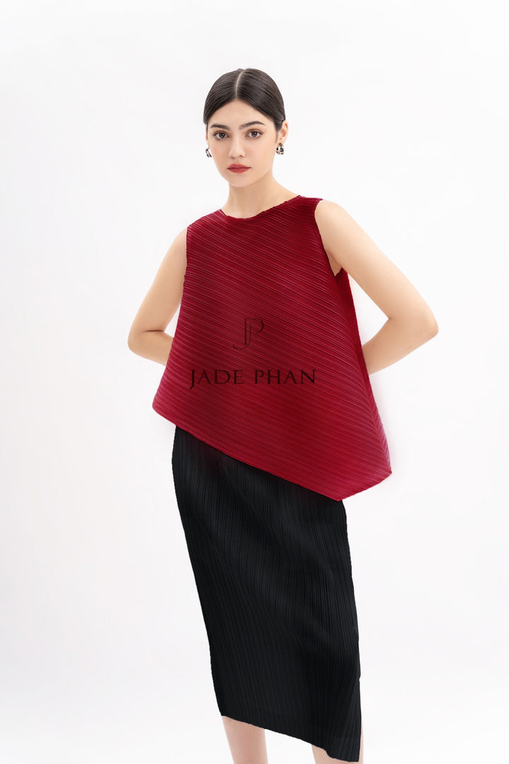 Set Léa Top & Audora Skirt/ Léa Đỏ đô & Audora Đen