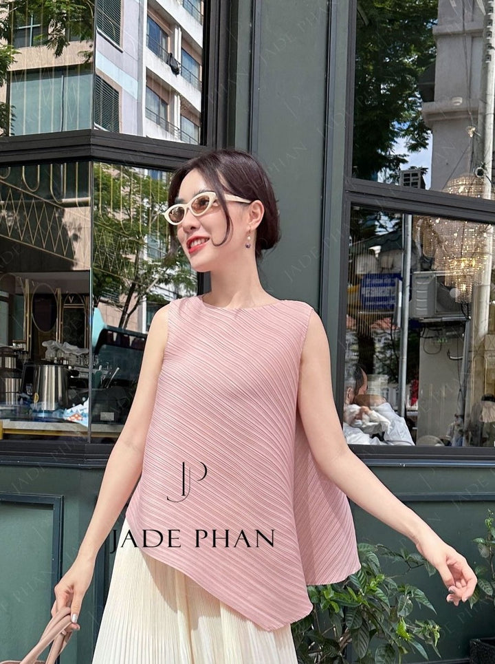 Set Léa Top & Katle Bottom/ Léa Hồng & Katle Trắng