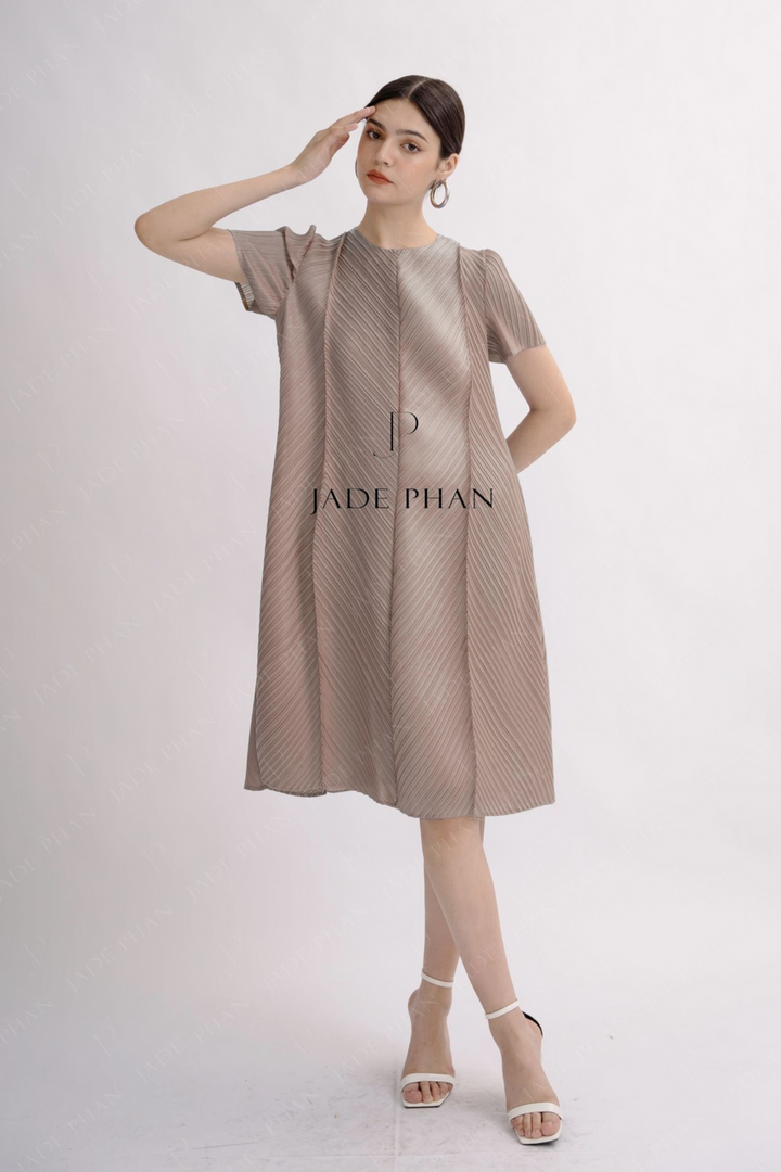 CLARIE Pleated Dress - Váy Clarie