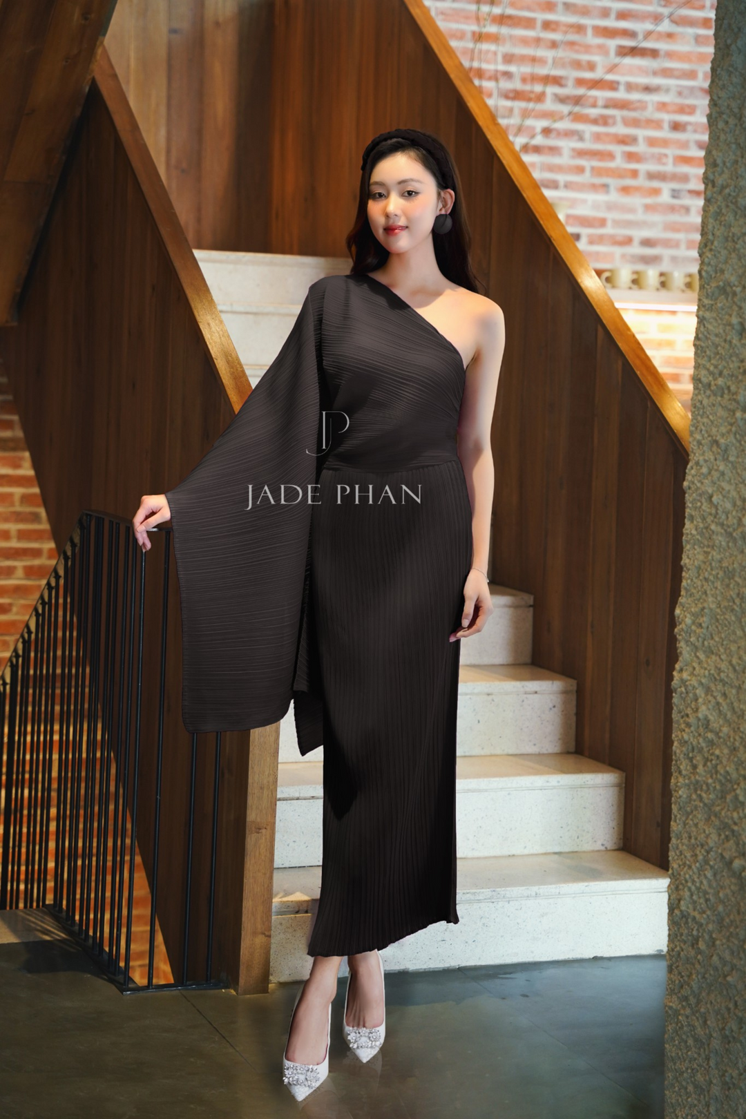 Váy Xếp Ly Athena - Tím sen 