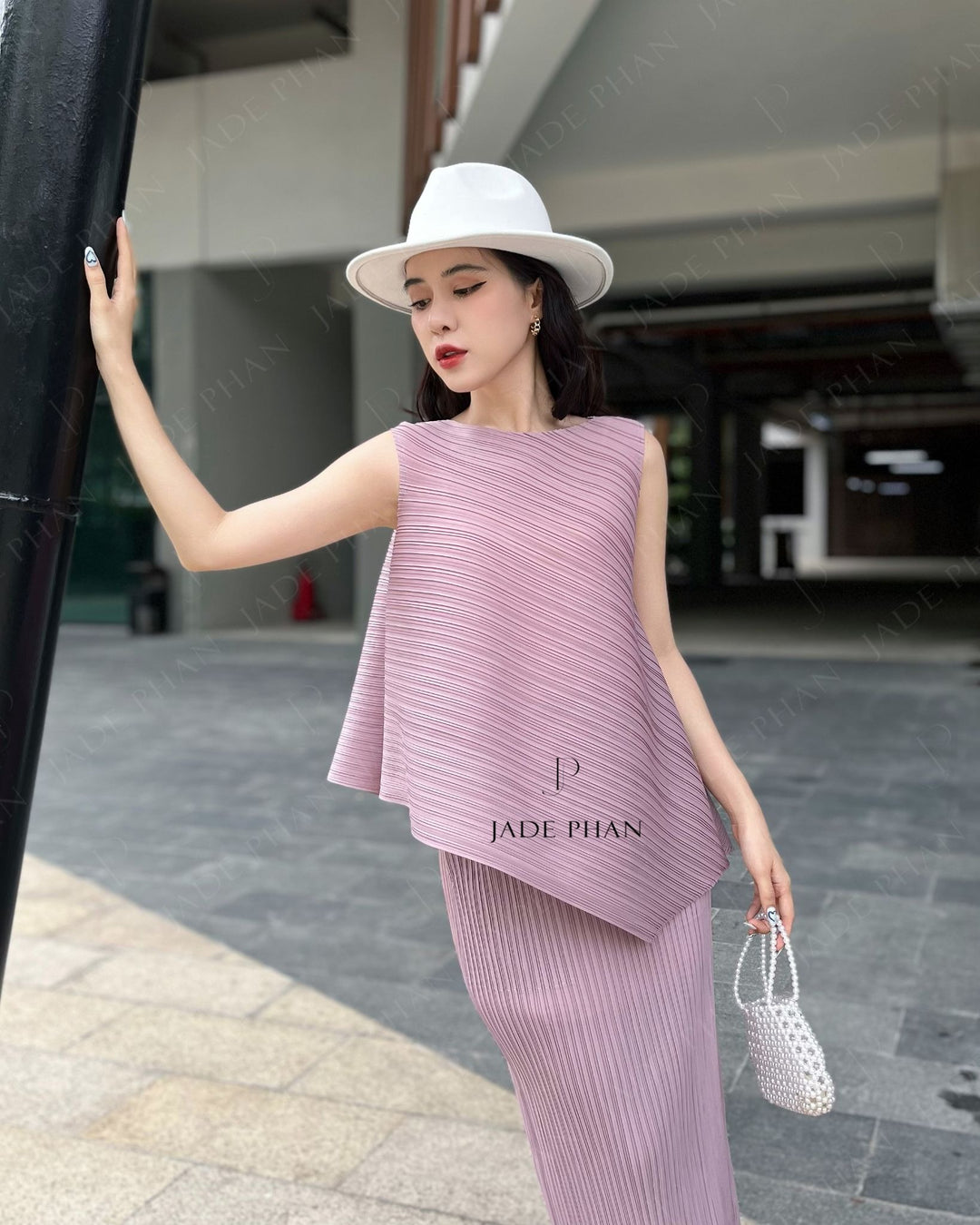 Set Léa Top & Audora Skirt/ Léa Tím khoai & Audora Tím khoai