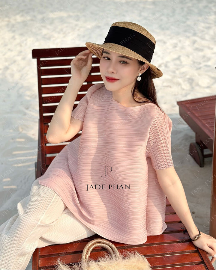 Set Jennie Top & Daisy Pants/ Jennie Hồng & Daisy Trắng