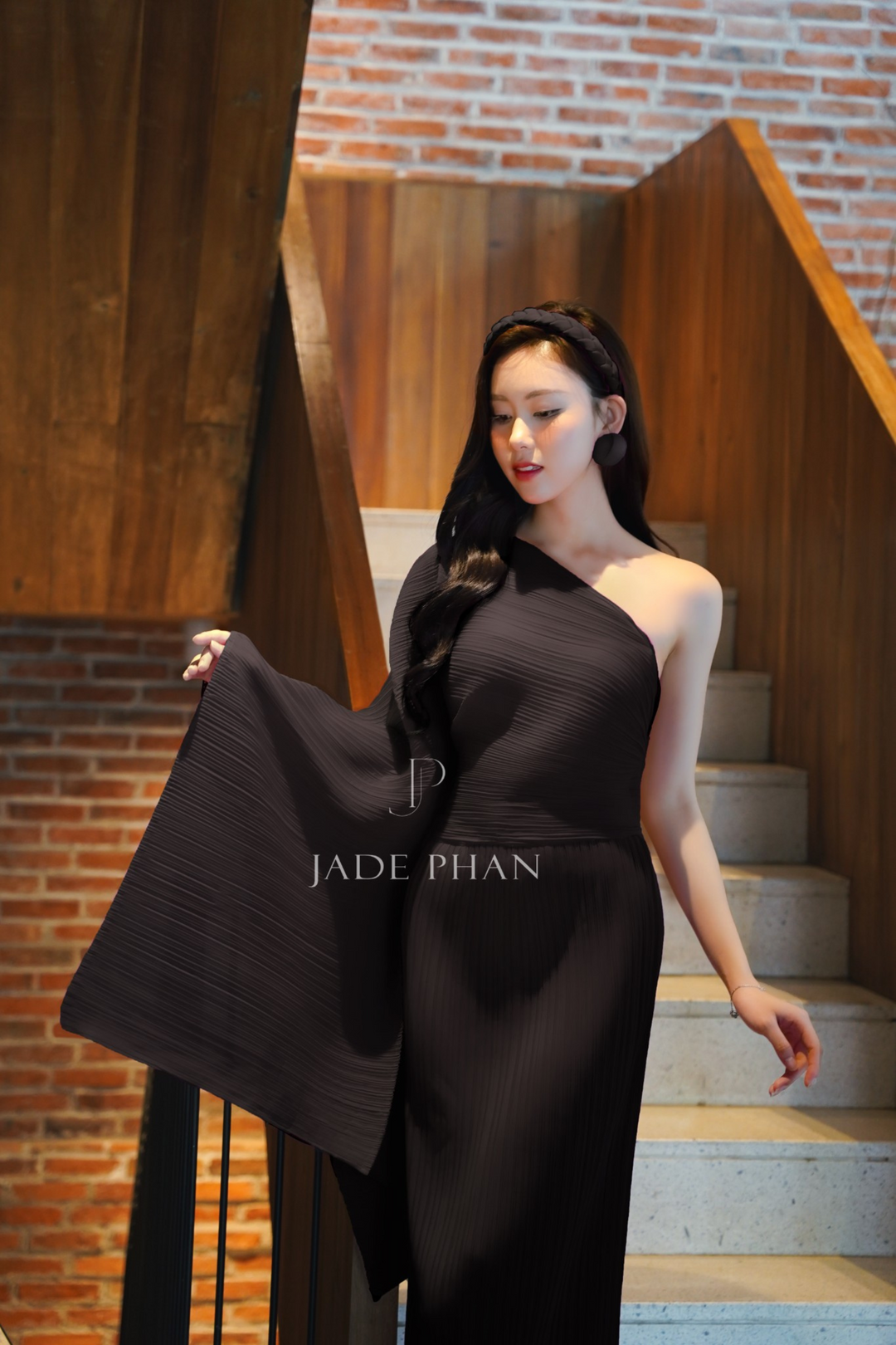 Váy Xếp Ly Athena - Tím sen 