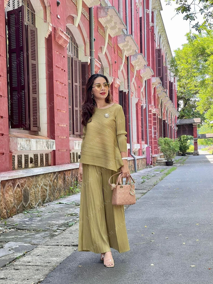 Set Gerda Top & Gerda Pants/ Gerda set Oliu