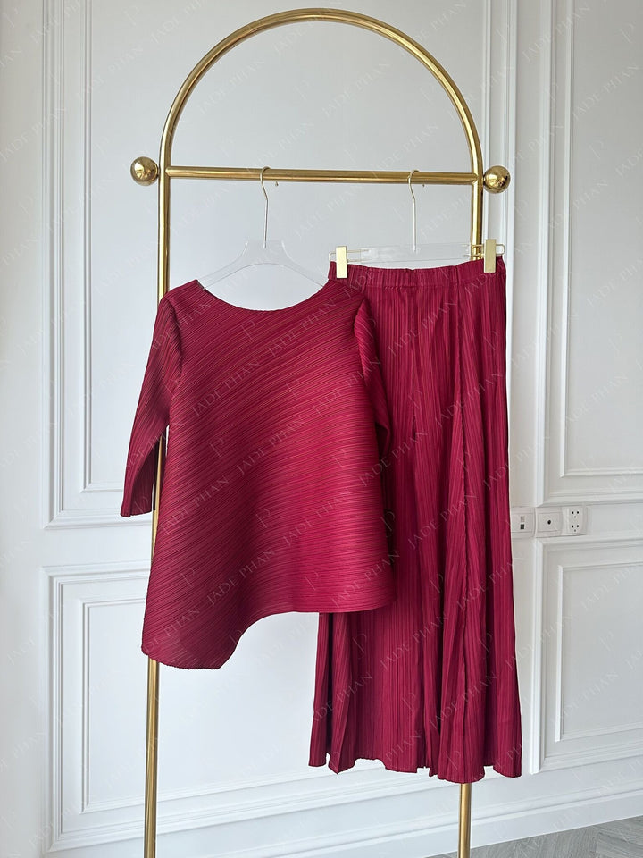 Set Gerda Top & Gerda Bottom/ Gerda Set Đỏ đô