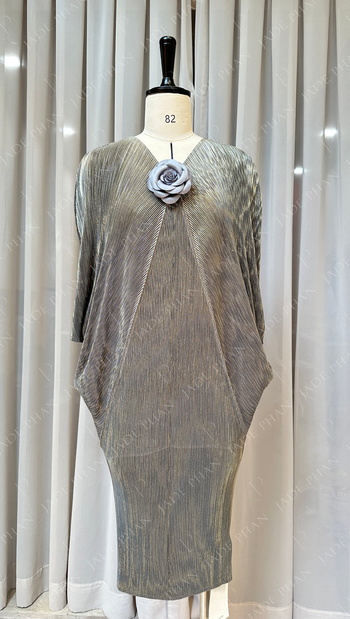 Đầm xếp ly PHEDRA - Kem