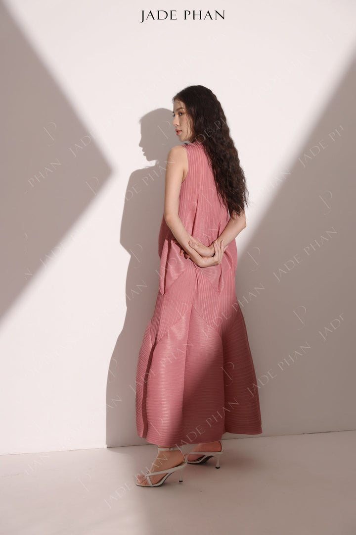 JEUNESSE Pleated Midi Dress - Váy Jeunesse