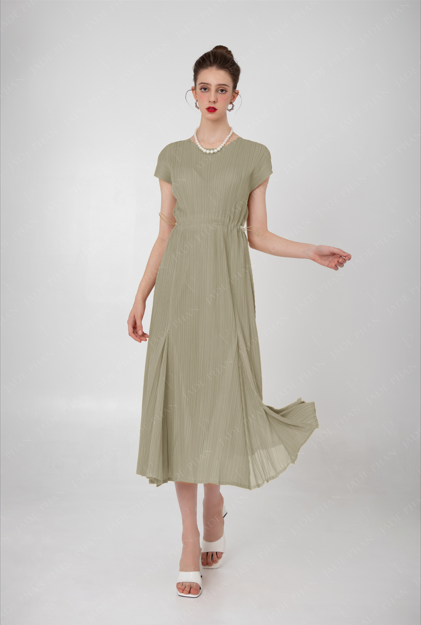 ADELE Pleated Dress - Váy Adele