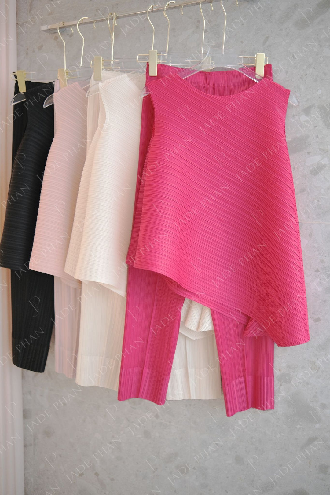Set Léa Top & Daisy Pants/ Léa Hồng sen & Daisy Hồng sen