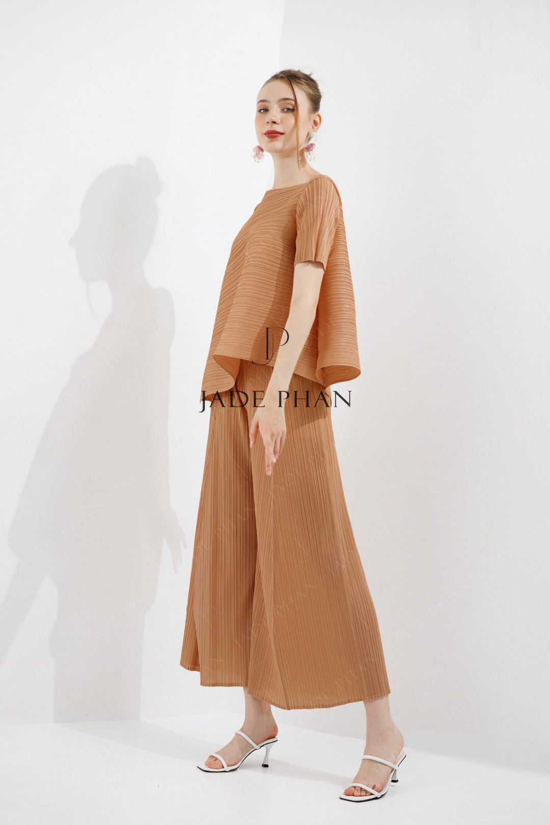 Set Jennie Top & Gerda Bottom/ Jennie Nâu sữa & Gerda Nâu sữa