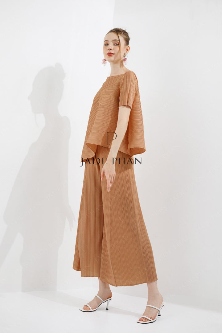 Set Jennie Top & Gerda Bottom/ Jennie Nâu sữa & Gerda Nâu sữa