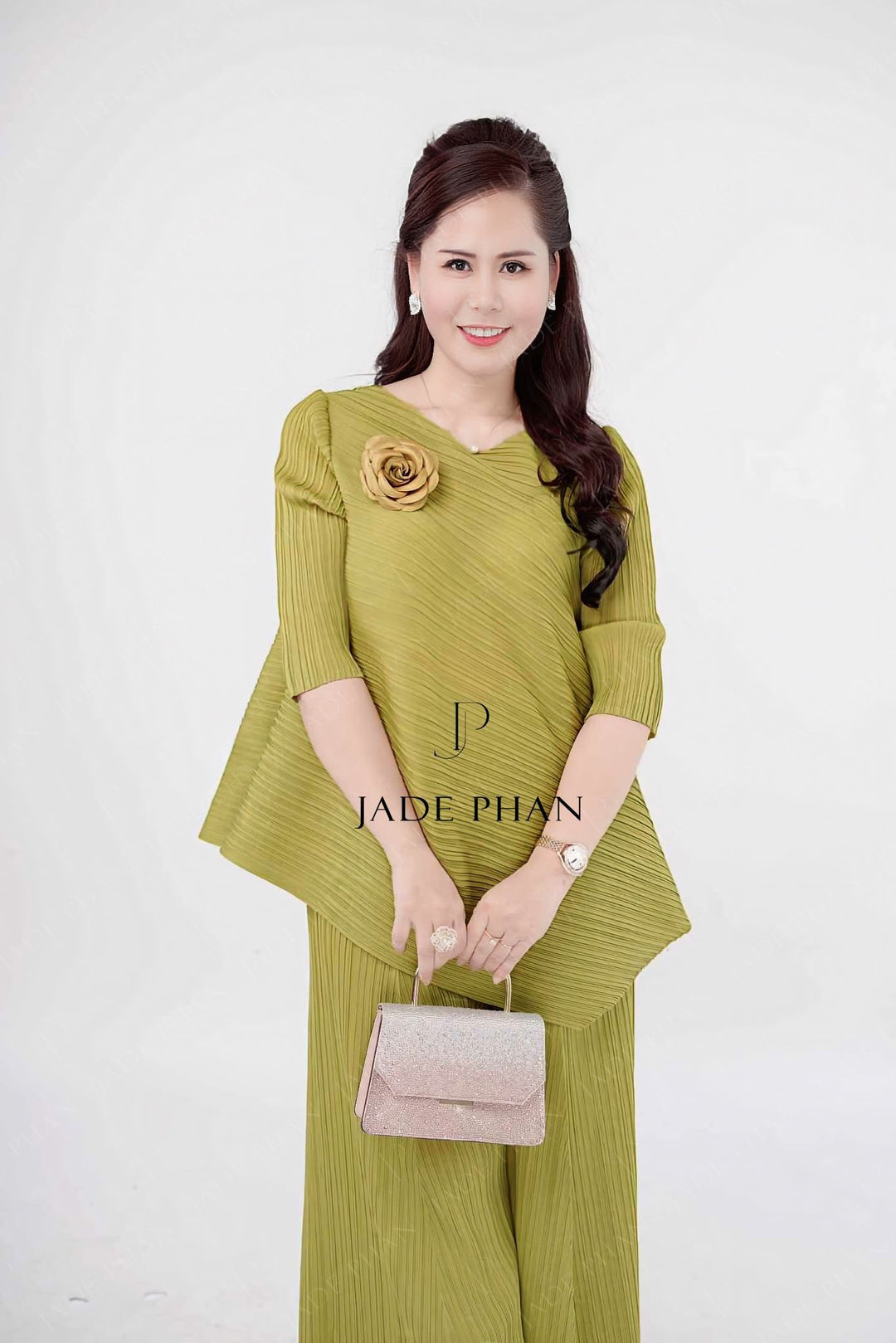 Set Gerda Top & Gerda Pants/ Gerda set Oliu