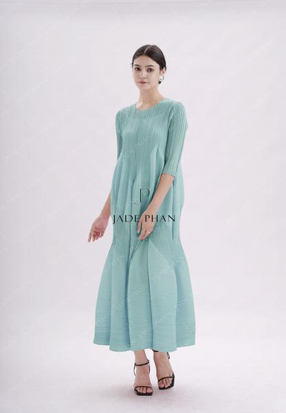 DORIS Pleated Midi Dress - Váy Doris