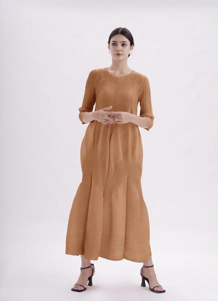 DORIS Pleated Midi Dress - Váy Doris