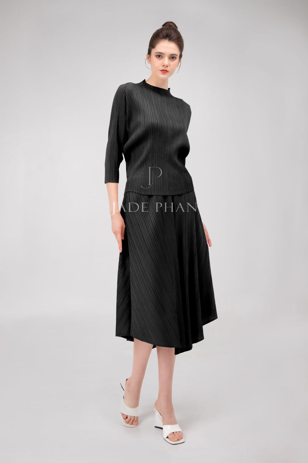 BERTHE PLEATED TOP - Áo Berthe