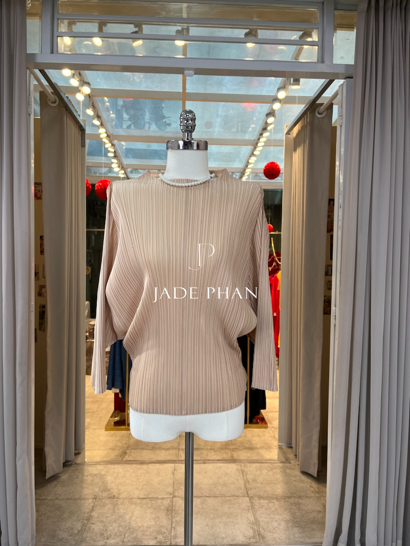 BERTHE PLEATED TOP - Áo Berthe