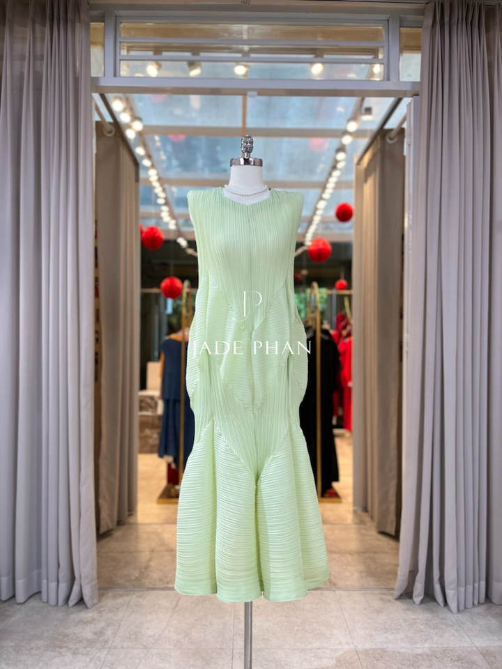 JEUNESSE Pleated Midi Dress - Váy Jeunesse