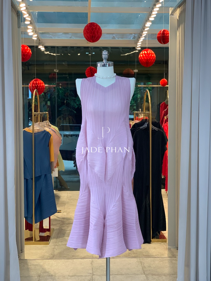 JEUNESSE Pleated Midi Dress - Váy Jeunesse