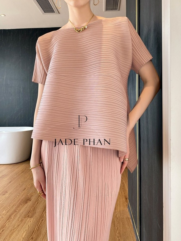 Set Katle Top & Audora Skirt/ Katle Hồng & Audora Hồng