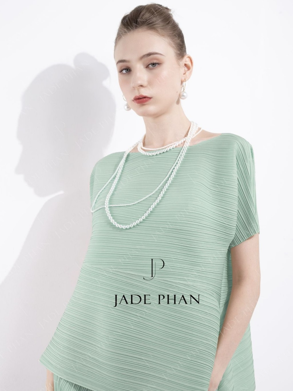 Set Katle Top & Audora Skirt/ Katle Mint & Audora Trắng