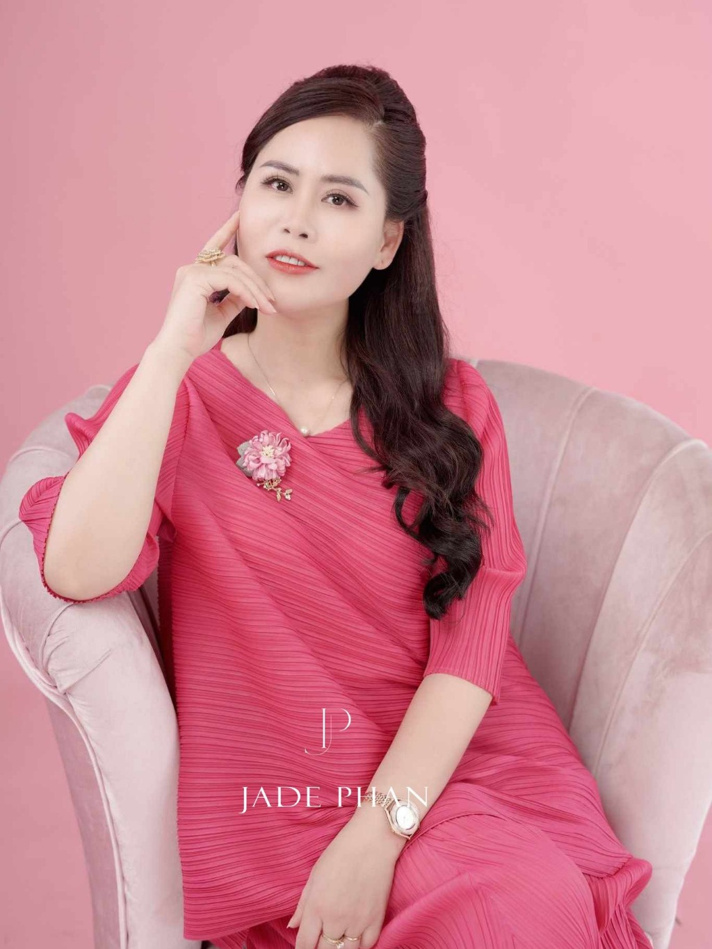 Set Gerda Top & Gerda Bottom/ Gerda Set Hồng sen