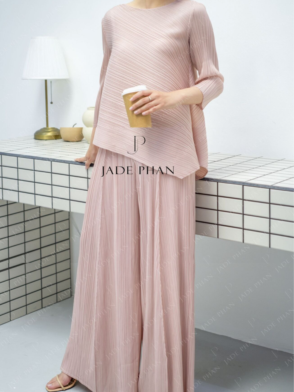 Set Gerda Top & Gerda Bottom/ Gerda Set Hồng nhạt