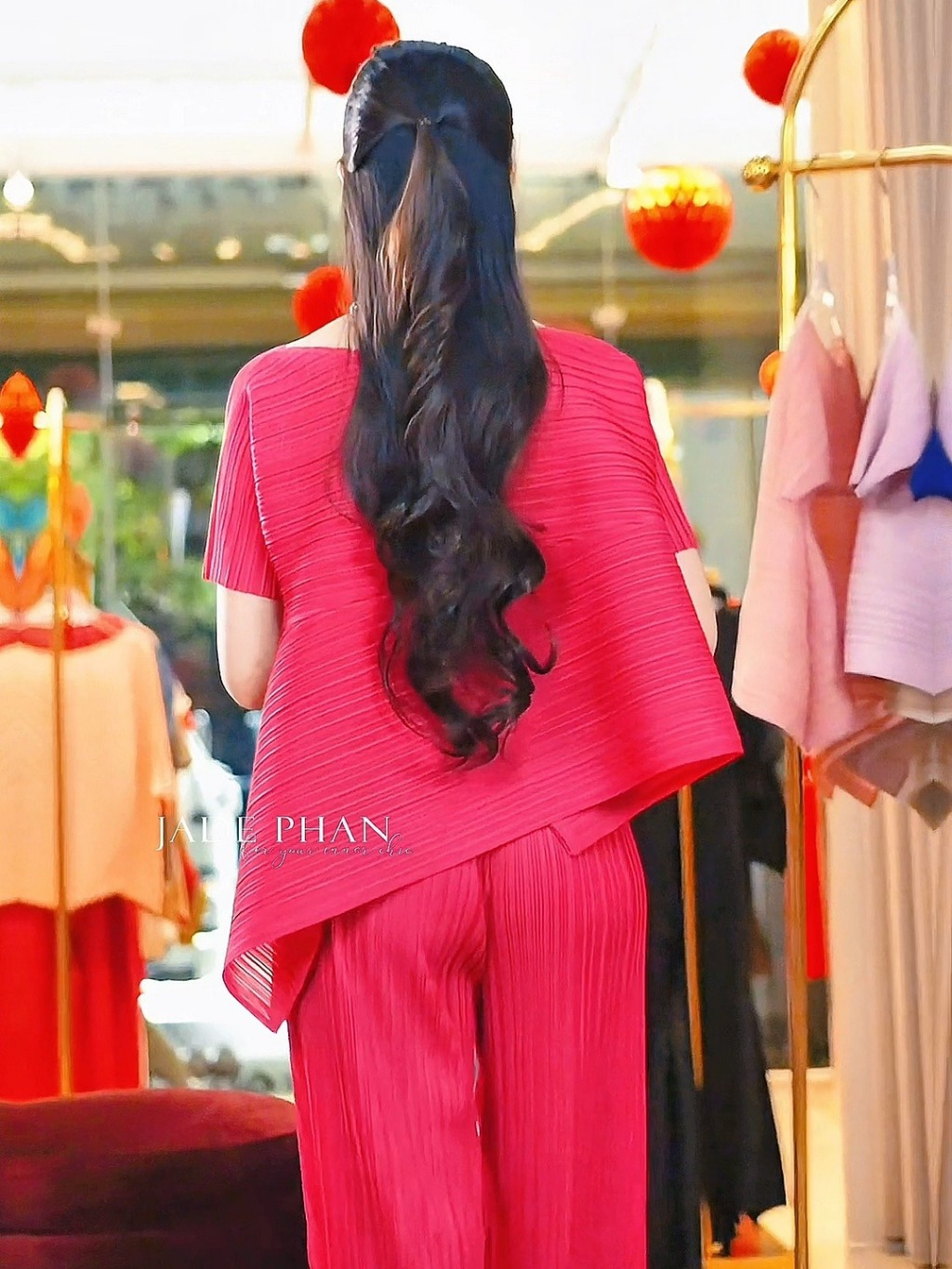 Set Katle Top & Katle Bottom/ Katle Set Hồng sen