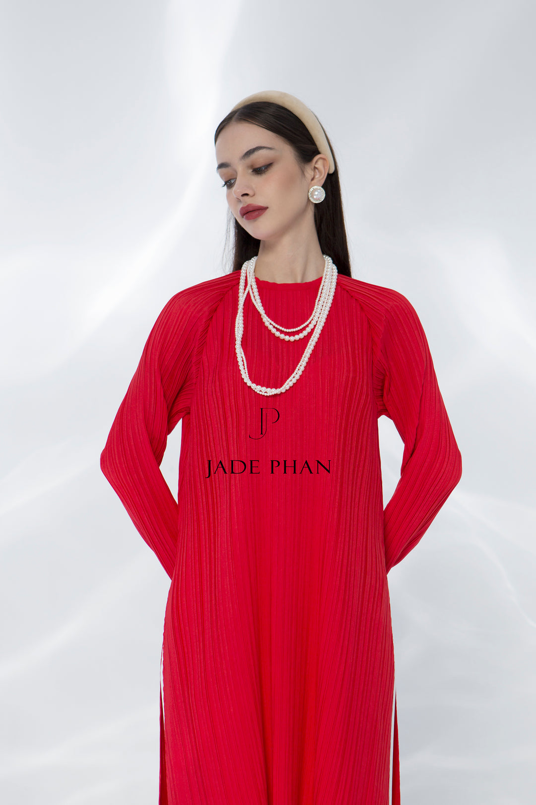 SET AODAI Pleated - Áo dài